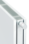 A képen egy Viessmann ViCare termosztát látható egy radiátoron.