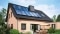 10 Vitovolt 300 fotovoltaikus modul egy ház tetején
